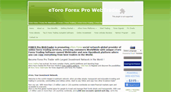 Desktop Screenshot of forexprowebtrader.com