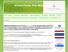 Tablet Screenshot of forexprowebtrader.com